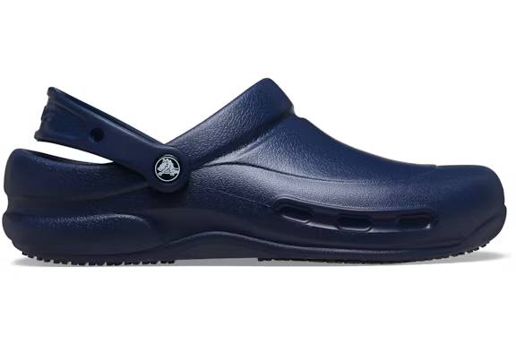 crocs bistro slip resistant work clog navy – Crocs Clogs Collection for All-Day Comfort
