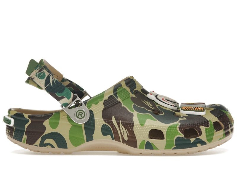 crocs classic clog a bathing ape abc camo green – Crocs Clogs Collection for All-Day Comfort