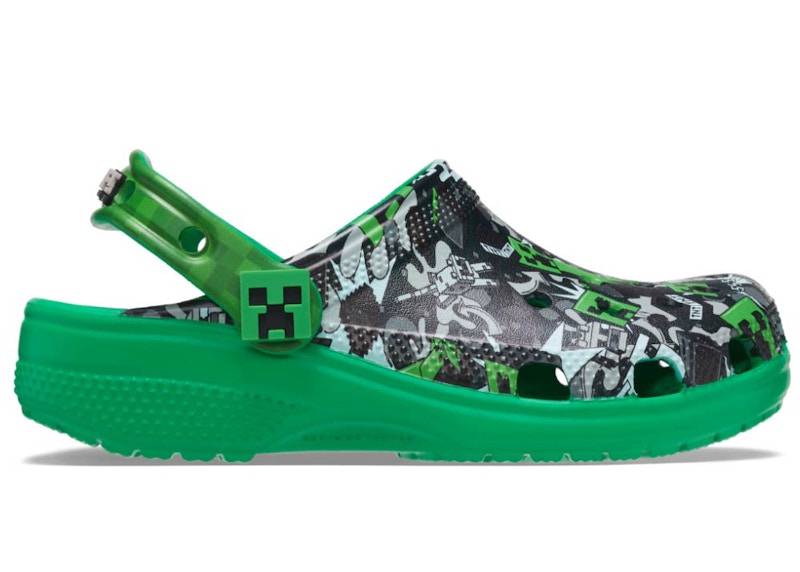 crocs classic clog minecraft black green kids – Crocs Clogs Collection for All-Day Comfort