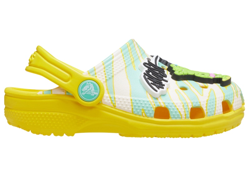 crocs classic clog ron english party animals zebra yellow ps – Crocs Clogs Collection for All-Day Comfort