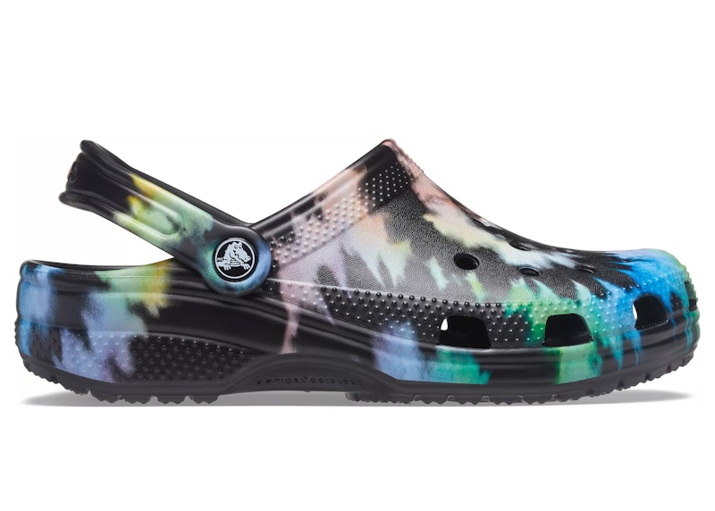 crocs classic clog tie dye black multi-color – Crocs Clogs Collection for All-Day Comfort
