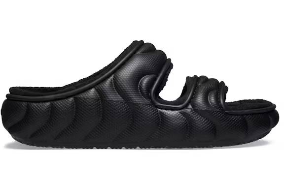 crocs classic cozzzy overpuff sandal black – Crocs Clogs Collection for All-Day Comfort