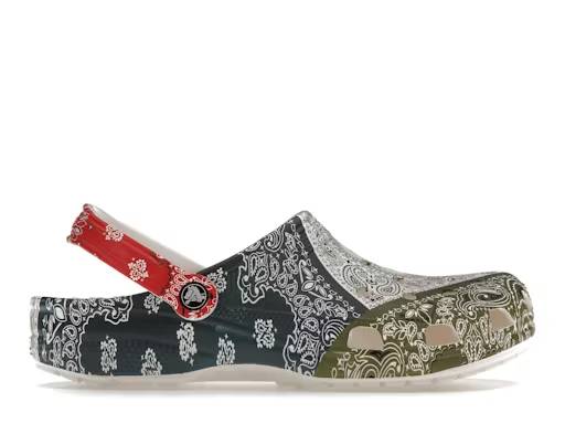 crocs classic fleece lined clog bandana white red blue green – Crocs Clogs Collection for All-Day Comfort