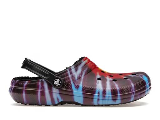 crocs classic tie-dye lined clog multi black – Crocs Clogs Collection for All-Day Comfort