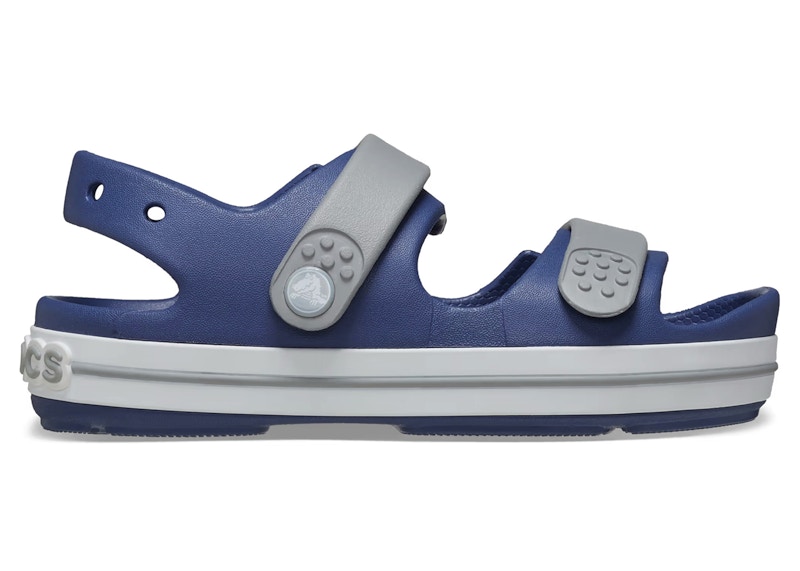 crocs crocband cruiser sandal bijou blue light grey kids – Crocs Clogs Collection for All-Day Comfort