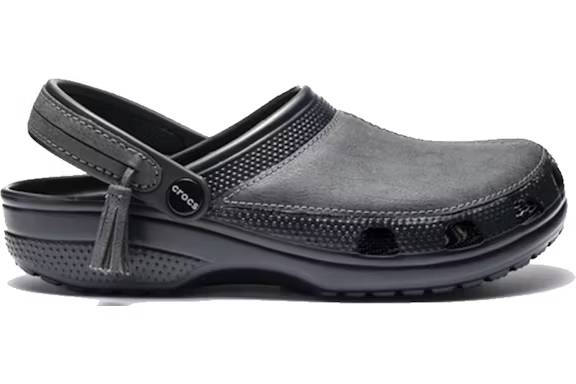 crocs leather clog journal standard charcoal – Crocs Clogs Collection for All-Day Comfort