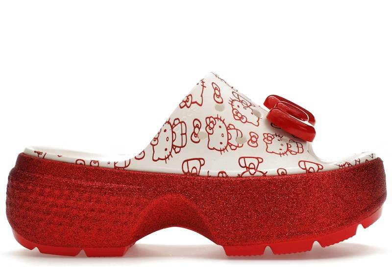 crocs stomp slide hello kitty 50th anniversary red glitter – Crocs Clogs Collection for All-Day Comfort